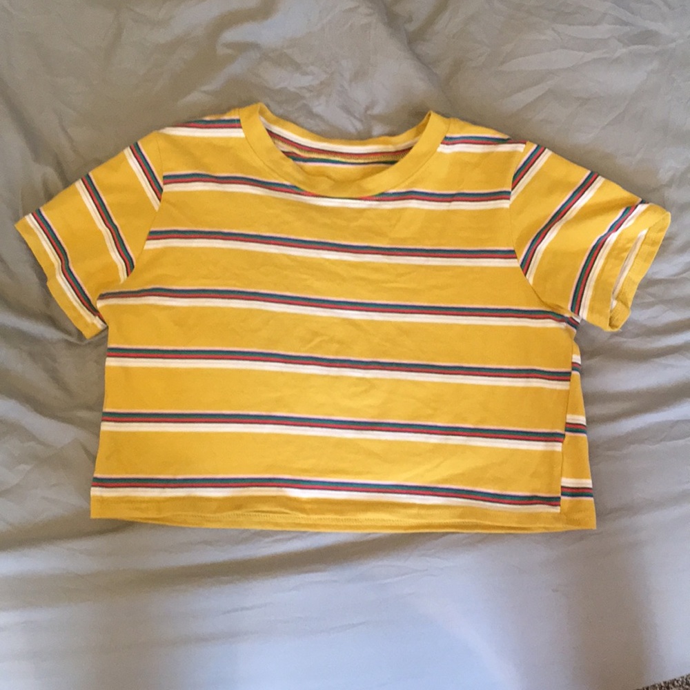 Striped crop top